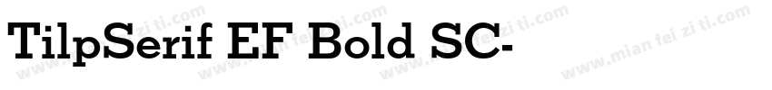 TilpSerif EF Bold SC字体转换
